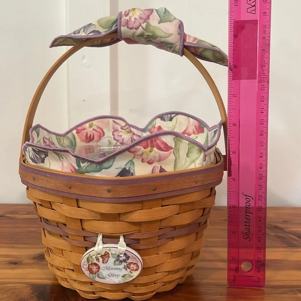 Vtg Longaberger 2000 May Series Morning Glory Basket